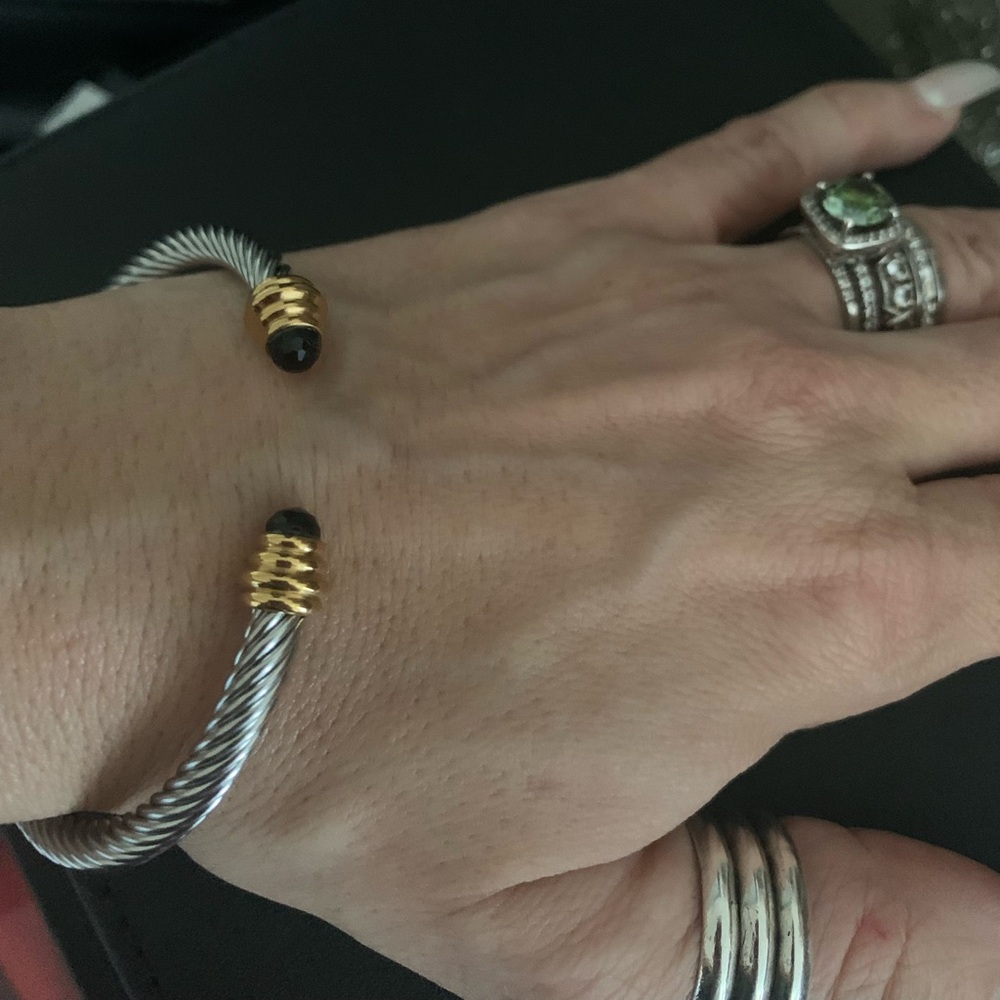 Stainless Steel DYI (David Yurmen Inspired) Braided Cuff Bangle Bracelet - Picture 11 of 11